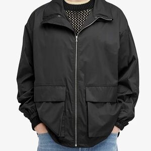 Men's Classic Black Windbreaker Jacket